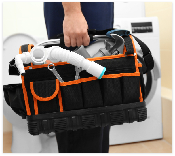 plumber-with-set-tools-restroom-closeup HVAC Repair, Installation, Maintenance